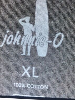 johnnie-O Charcoal/Black Long Sleeve with Blue Logo XL